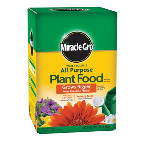 Miracle-Gro Water Soluble All Purpose Plant Food, 1.5 lbs., Safe for All Plants