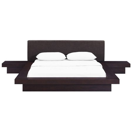 Modway Freja Platform Bed with Nightstands - Queen