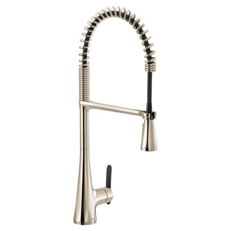 Moen S5235 Sinema 1.5 GPM Single Hole Pre-Rinse Pull Down Kitchen Faucet - Nickel