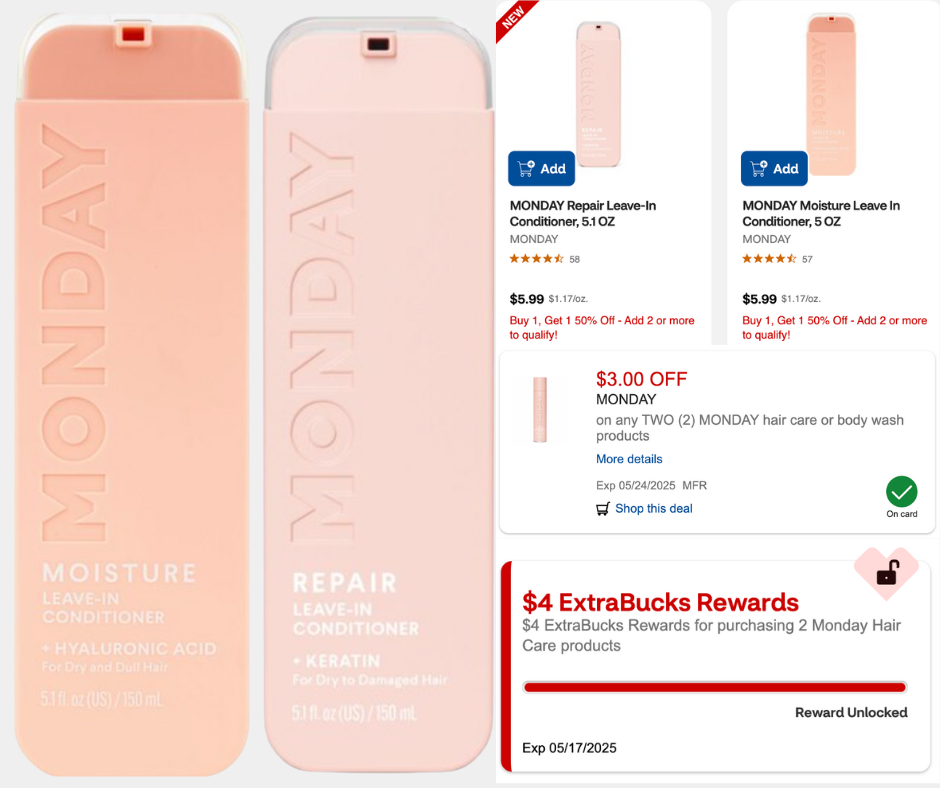 MONDAY Leave-In Conditioner ONLY $1!