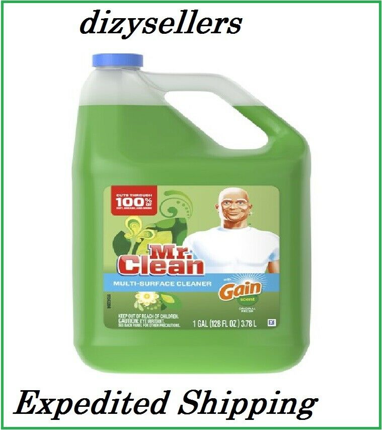 Mr. Clean Multi-Surface Cleaner with Gain Original Scent, 128 fl oz Free Shippin