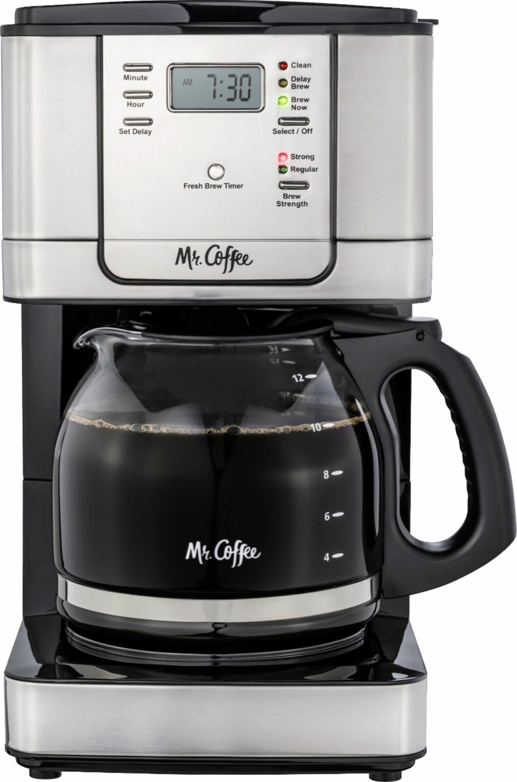 Mr. Coffee - 12-Cup Coffee Maker with Strong Brew Selector - Stainless Steel ON SALE AT BEST BUY!