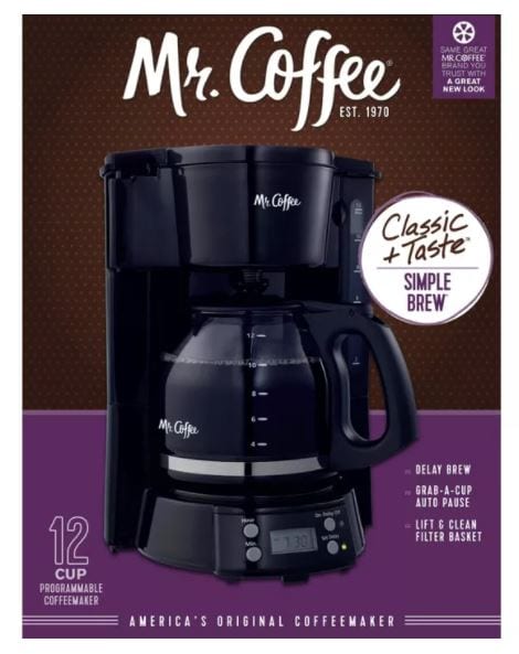 Mr. Coffee 12-Cup Programmable Coffee Maker ONLY $10!