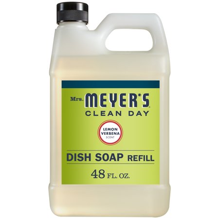 Mrs. Meyer'S Clean Day Liquid Dish Soap Refill, Lemon Verbena Scent, 48 Ounce Bottle