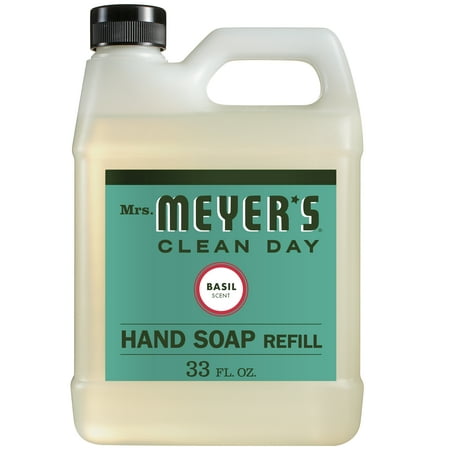 Mrs. Meyer's Liquid Hand Soap Refill, Basil, 33 fl oz - WALMART