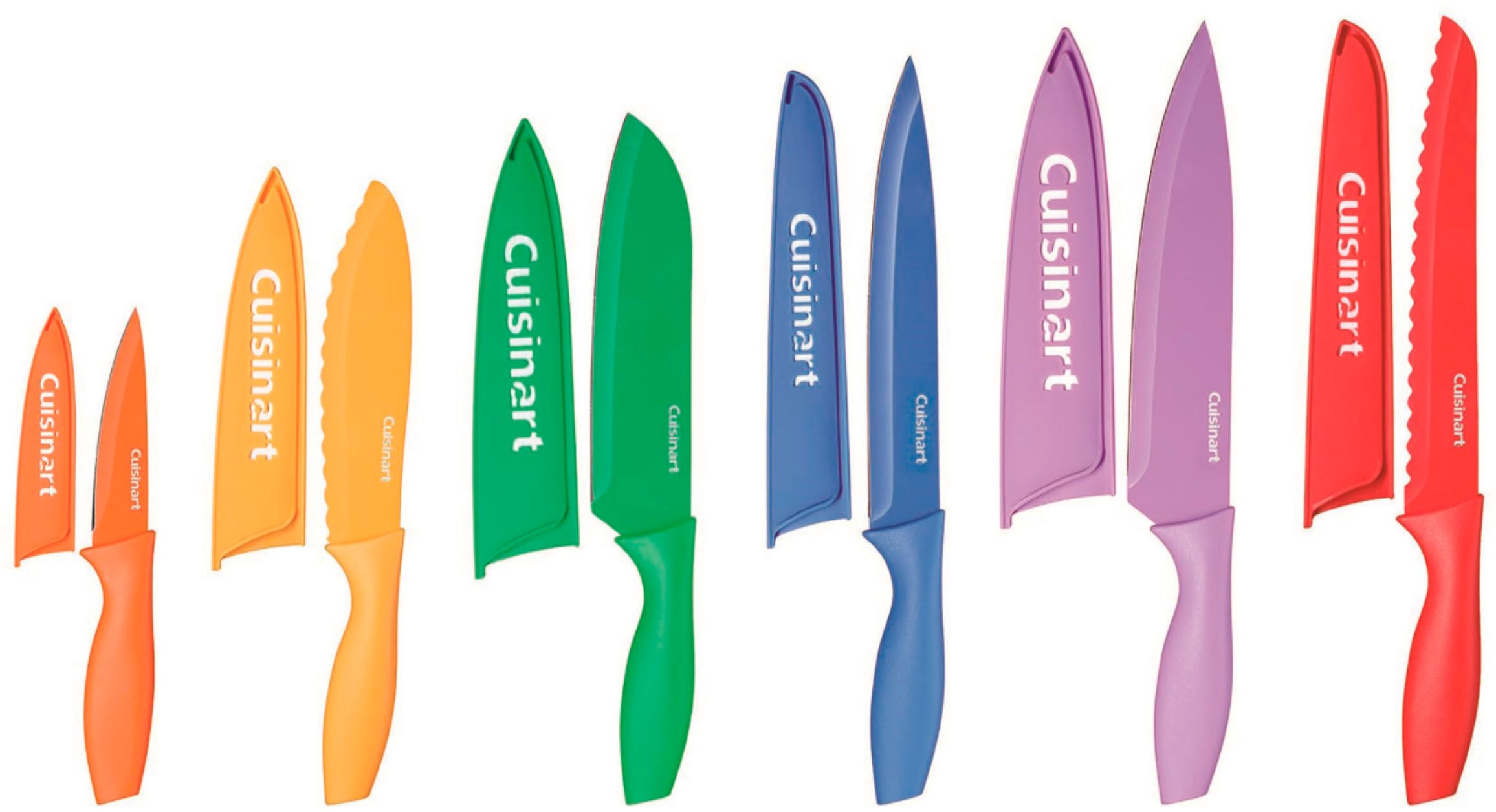 multi color knives