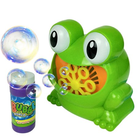 MyBeauty Cute Frog Automatic Bubble Machine Blower Maker Kit Outdoor Play Fun Kids Toy