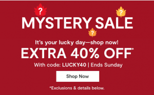 JcPenney Mystery Sale and Coupon!