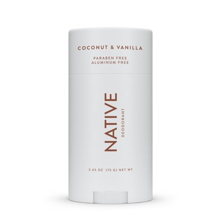 Native Natural Deodorant, Coconut and Vanilla, Aluminum Free, 2.65 Oz