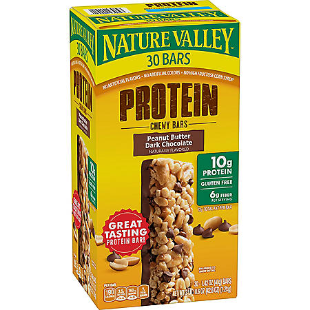 Nature Valley Peanut Butter Dark Chocolate Protein Chewy Bars (30 pk.)