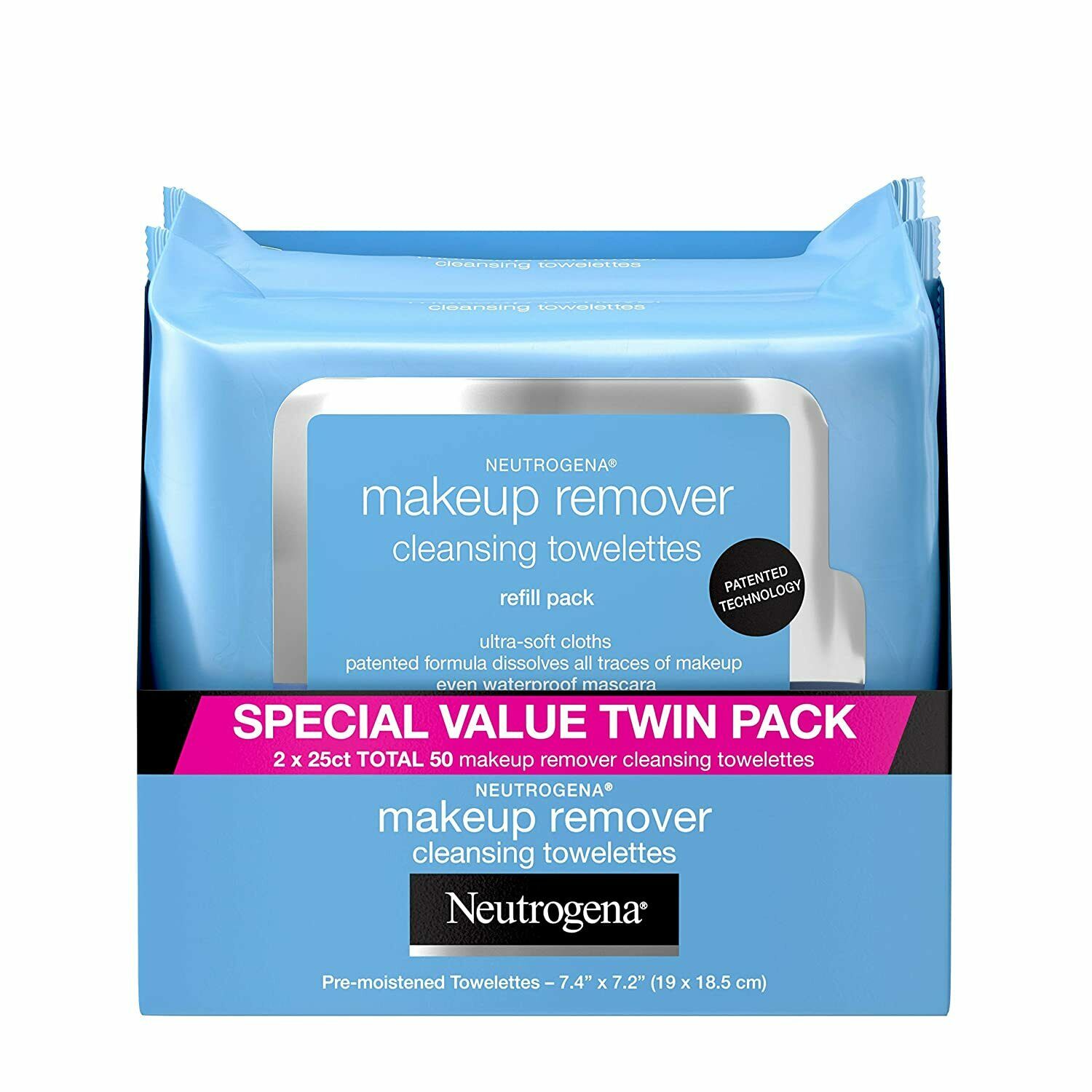 Neutrogena Makeup Remover Cleansing Face Wipes, Daily Cleansing Facial Towelette