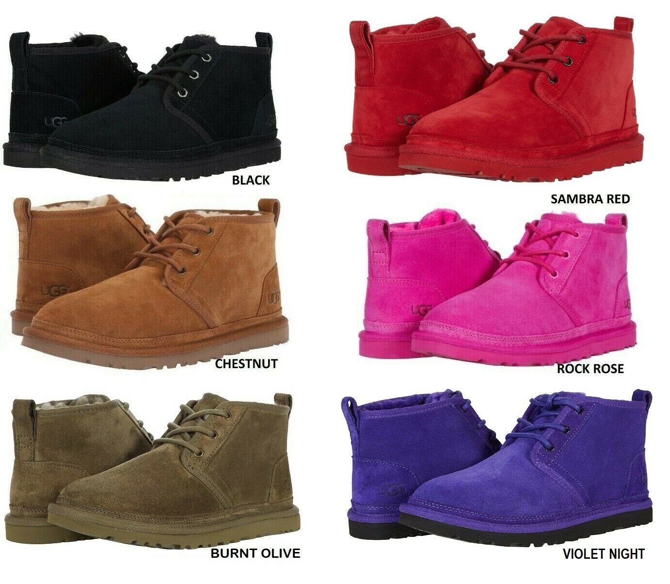 NEW Authentic UGG Women's Winter Boots Shoes Neumel Black Chestnut Pink Red +