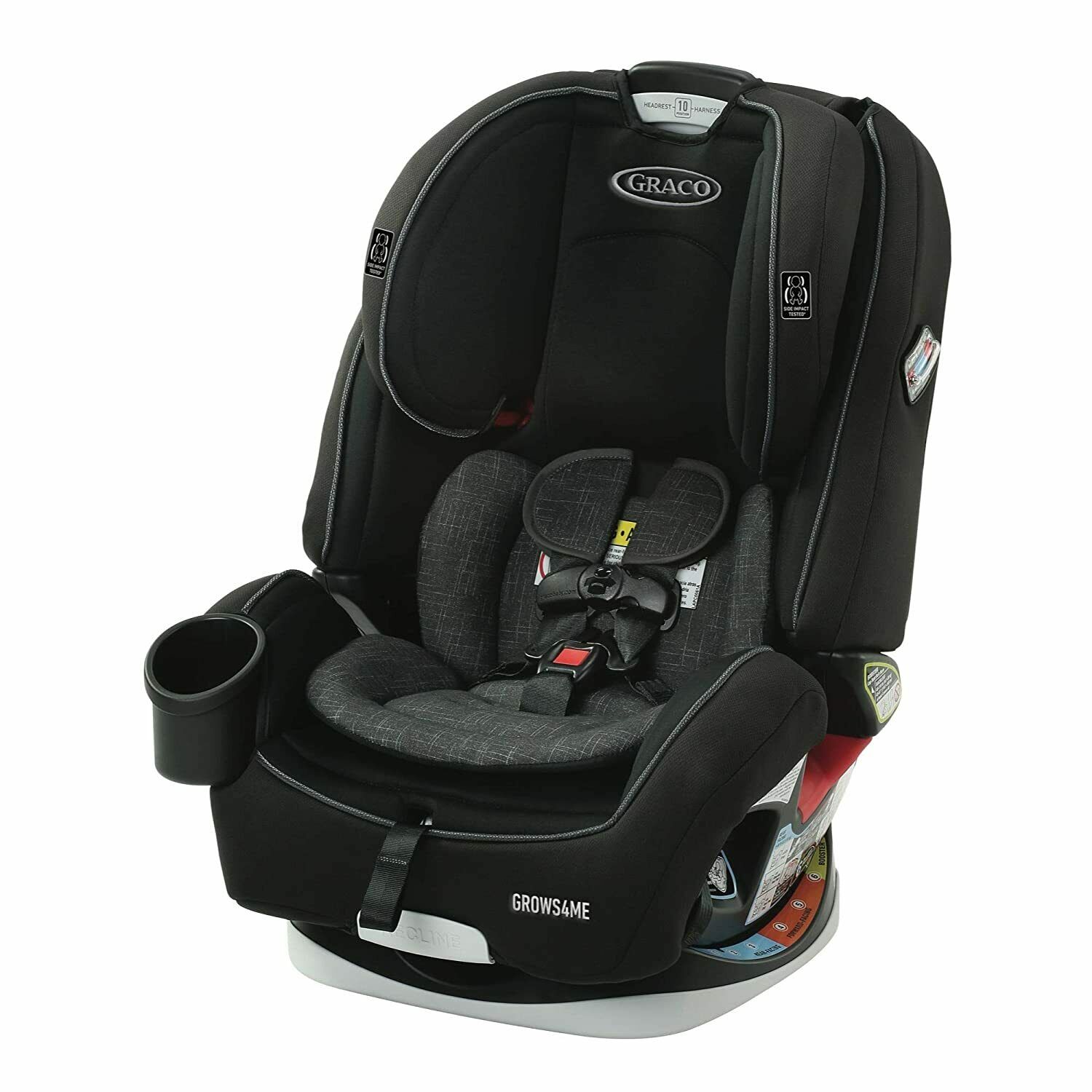 *NEW IN FACTORY BOX* Graco Grows4Me 4-in-1 CAR BOOSTER SEAT WESTPOINT BLACK GRAY