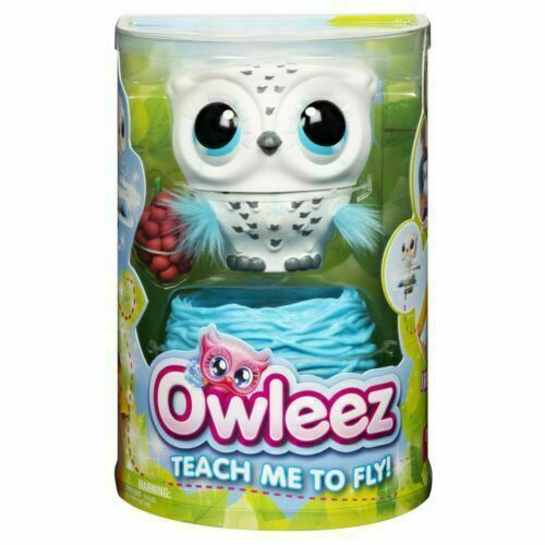 NEW | Owleez Flying Baby Owl Interactive Pet TOY (White) FREE SHIPPING!