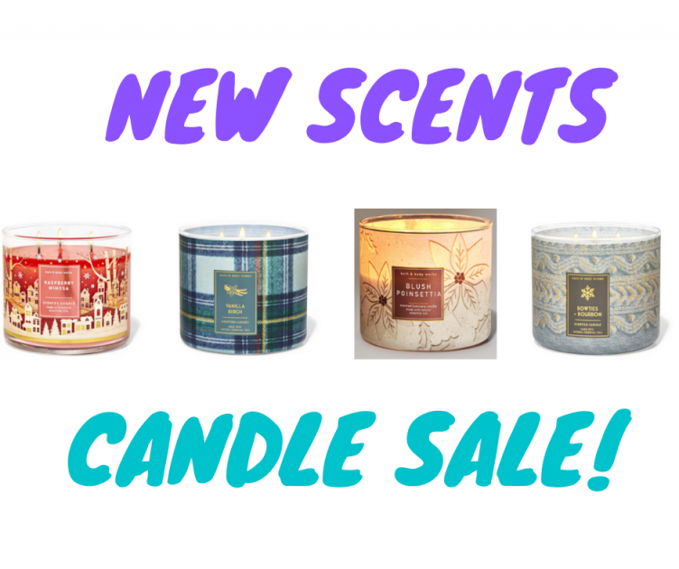 Bath & Body Works 3 Wick Candles ONLY $18! NEW SCENTS!!!