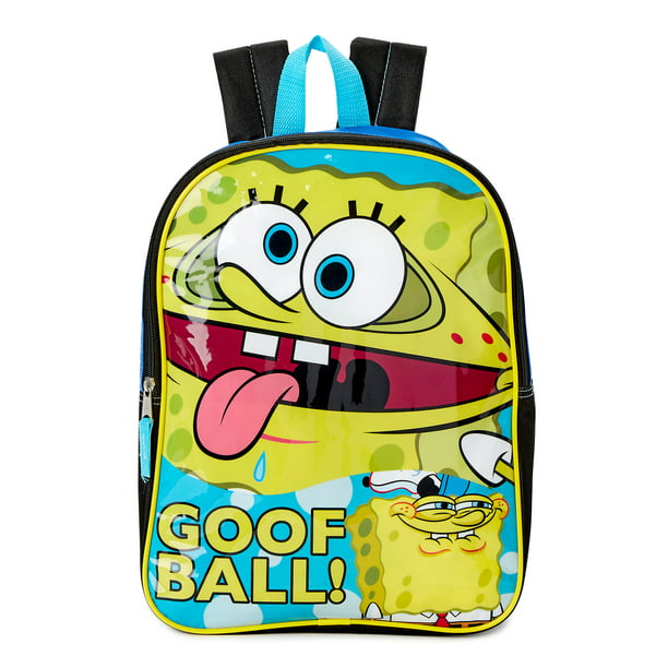 Nickelodeon SpongeBob SquarePants Childrens 15" Backpack Blue Black on Sale At Walmart - Back To School Deal