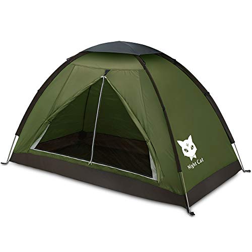 Night Cat Backpacking Tent for One 1 to 2 Persons Lightweight Waterproof Camping Hiking Tent for Adults Kids Scouts Easy Setup Single Layer HOT DEAL AT AMAZON!