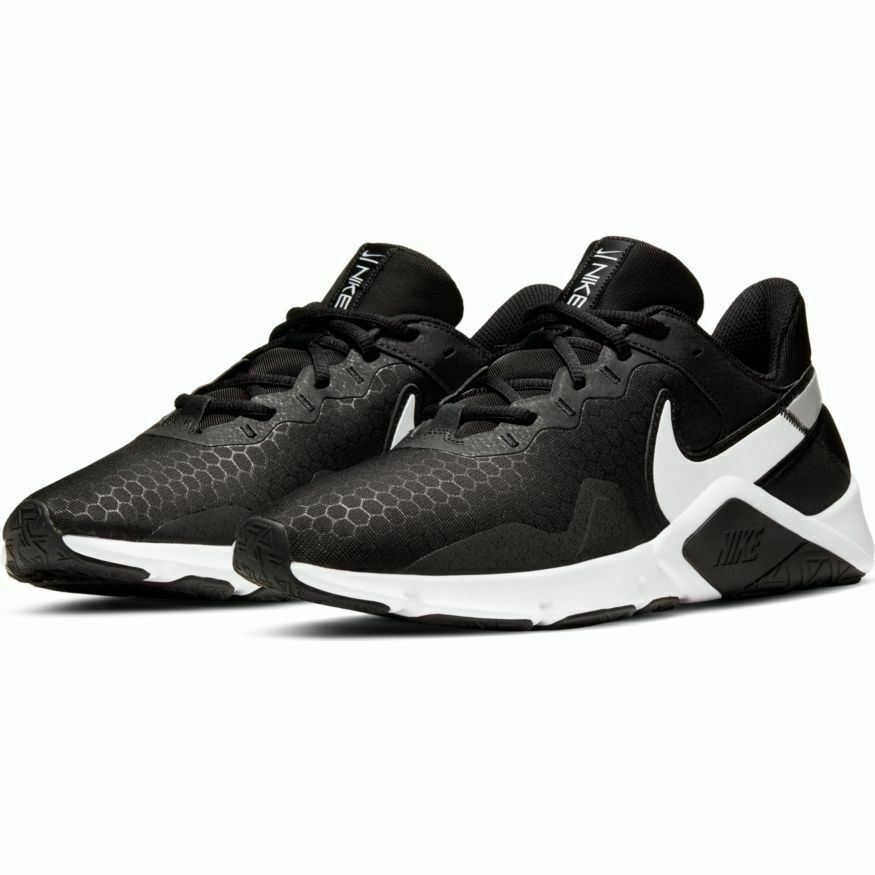 Nike LEGEND ESSENTIAL 2 Mens Black White Silver CQ9356-001 Sneakers Shoes