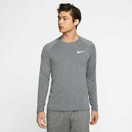 Nike Men's Pro Long Sleeve Training Shirt BV5594-011 DK Smoke Grey