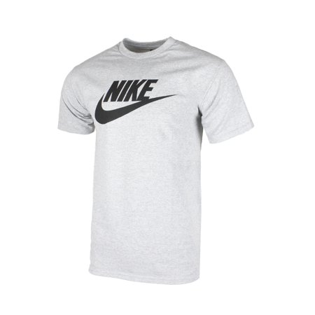 Nike Men's Short Sleeve Logo Swoosh Printed Active T-Shirt Grey M