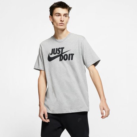 Nike Men's Sportswear Just Do It Swoosh Graphic T-Shirt AR5006-063 Dark Grey