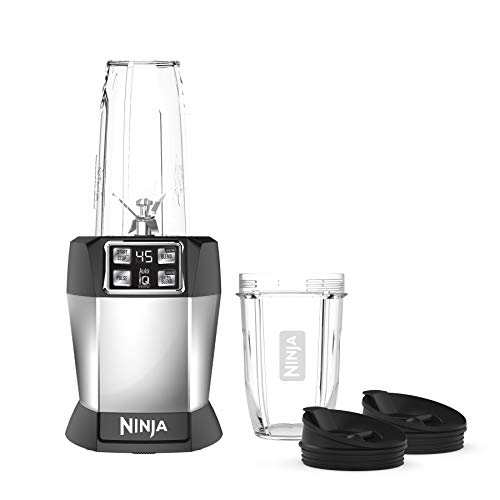 Ninja BL480D Nutri Personal Countertop Blender, Auto-iQ Technology, 1000-Watts, for Frozen Drinks, Smoothies, Sauces & More, with 18-oz. & 24-oz. To-Go Cups & Spout Lids, Black/Silver 59.99 TODAY ONLY AT AMAZON