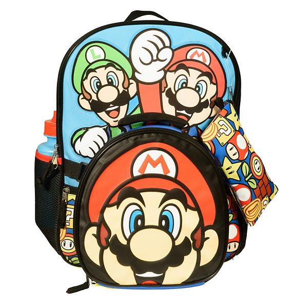 Nintendo Mario 5-Piece Backpack & Lunch Bag Set on Sale At Kohl's