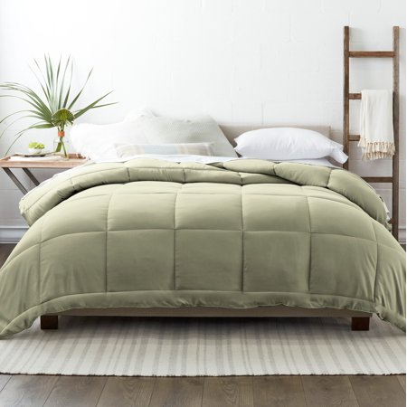 Noble Linens Noble Linens Contemporary 800 Thread Count Sage Green Solid Print Comforters, Twin