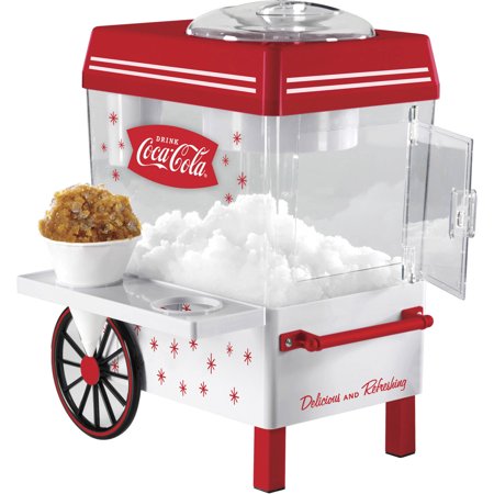 Nostalgia SCM550COKE Coca-Cola Countertop Snow Cone Maker, Makes 20 Icy Treats, White/Red