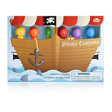 NPW Pirate Plastic Crayons (6 Pack)