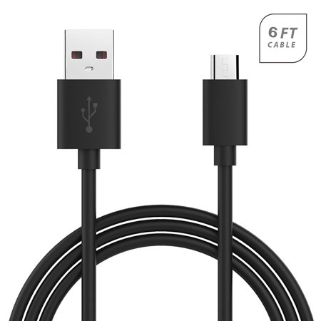 OEM Fast Charge Micro USB Charging Data Cable For Huawei Honor 7C Cell Phones 6 FT - Black