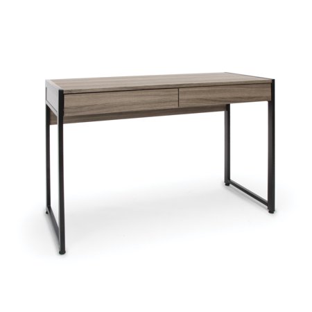 OFM Essentials Collection 2-Drawer Office Desk in Driftwood (ESS-1002-DWD)