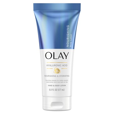 Olay Nourishing & Hydrating Hand and Body Lotion with Hyaluronic Acid, 6 fl oz