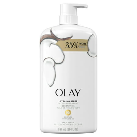 Olay Ultra Moisture Body Wash with Coconut Oil, 33 fl oz (1 pack)