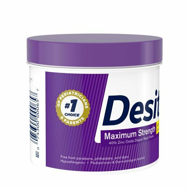 ONE (1) Desitin Maximum Strength Diaper Rash Cream 16oz Tub Zinc Oxide
