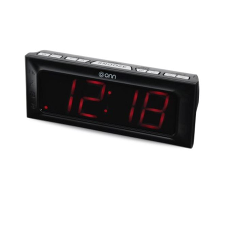 Onn ONA17AA013 1.8" LED Alarm Clock - Manufacturer Refurbished