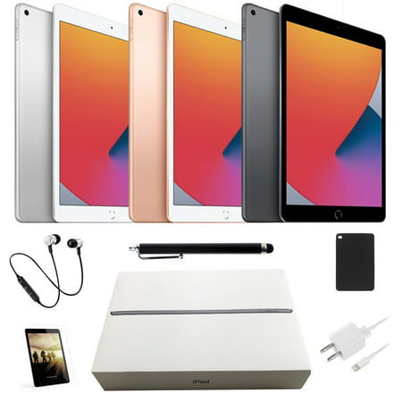 Open Box | Apple iPad 10.2-inch | 32GB | Wi-Fi Only | Comes in Original Packaging, Bundle: Case, Tempered Glass, Bluetooth Headset, Stylus Pen, Rapid Charger