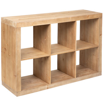Open Cubes Wood Cabinet