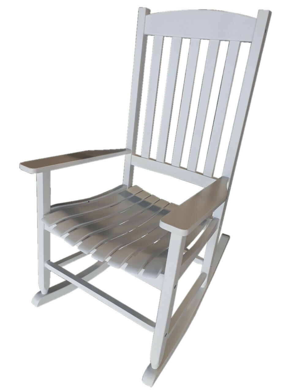 Outdoor Wood Porch Rocking Chair Wooden Rocker Weather Resistant Patio Furniture