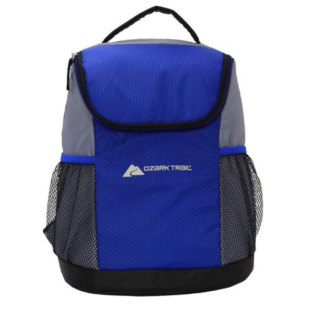 Ozark Trail 12-Can Soft-Sided Cooler Backpack, Blue