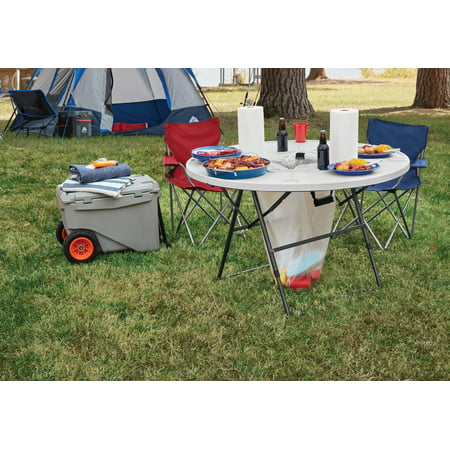 Ozark Trail Camping Table, White and Black On Sale At Walmart