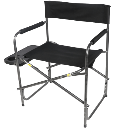 Ozark Trail Director’s Chair with Side Table, Black, Outdoor