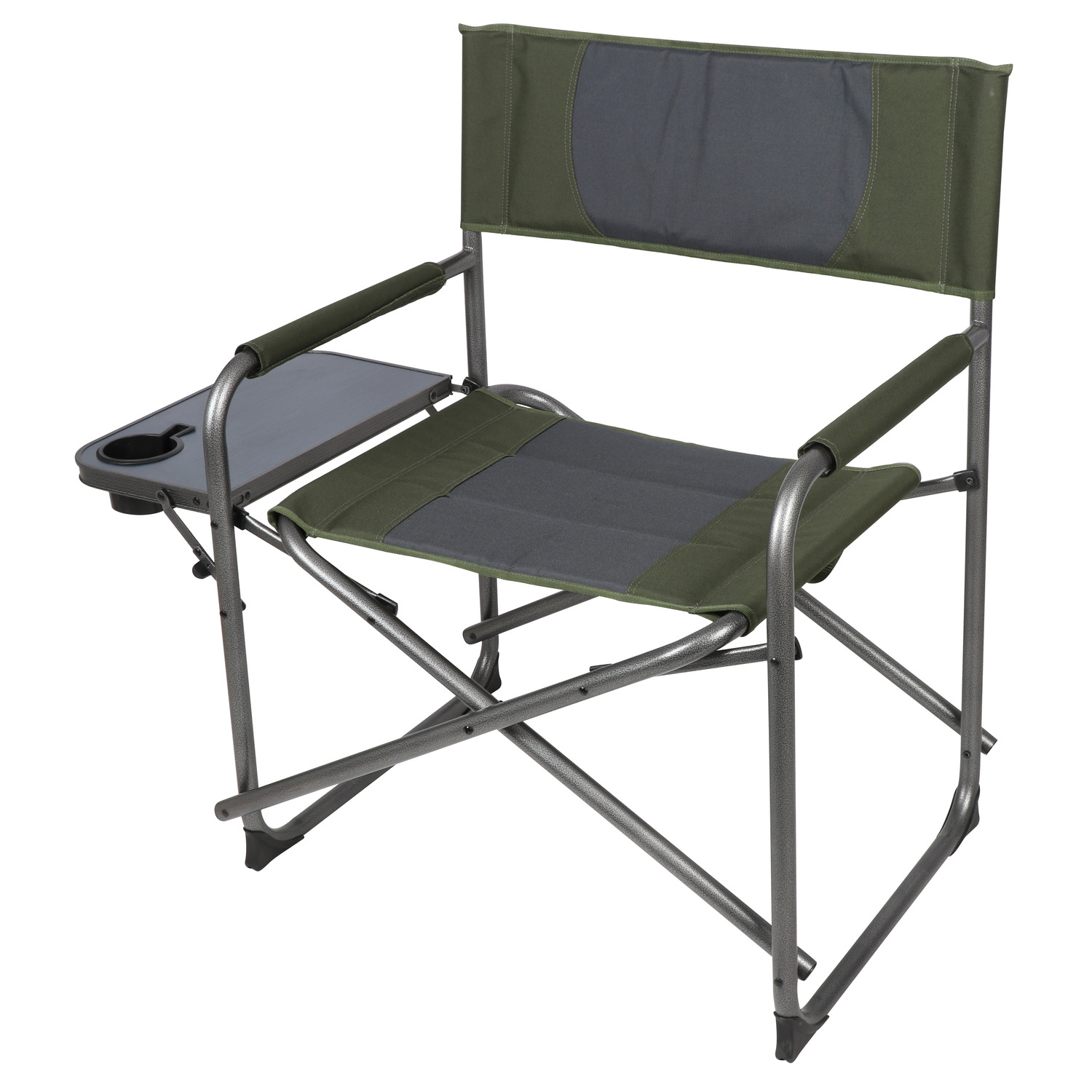 Ozark Trail Oversized Director Chair With Side Table For Outdoor Green Fabric