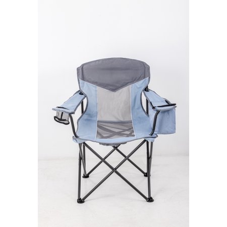 Ozark Trail Oversized Mesh Cooler Chair, Aqua/Grey