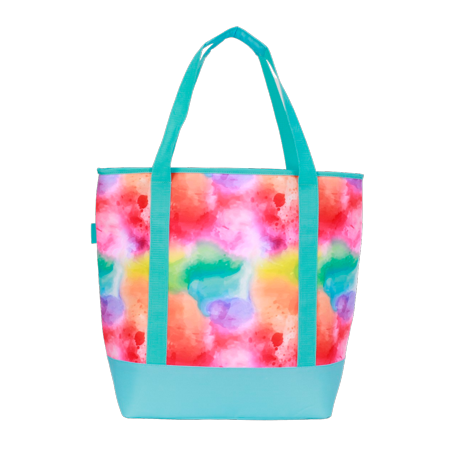 Ozark Trail Pride 50 Can Soft Cooler Tote, Aqua Blue Watercolors