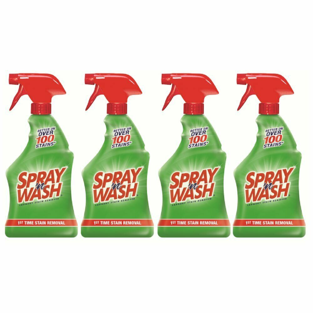 (Pack of 4) Spray 'N Wash Pre-Treat Laundry Stain Remover, 22 Fl Oz Bottle
