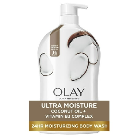 Pack of 2 Olay Ultra Moisture Body Wash with Coconut Oil, 33 fl oz (1 pack)