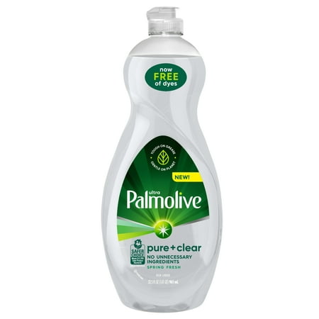 Palmolive Ultra Pure + Clear Liquid Dish Soap, Spring Fresh Scent - 32.5 Fluid Ounce