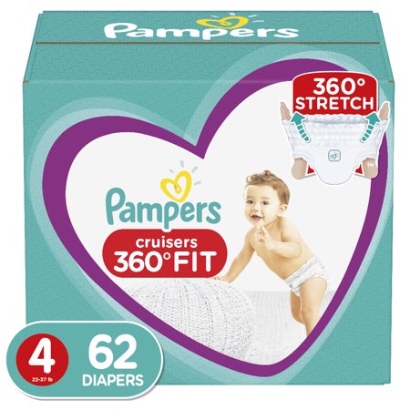 Pampers Cruisers 360 Fit Diapers - Size 4, 62 Count