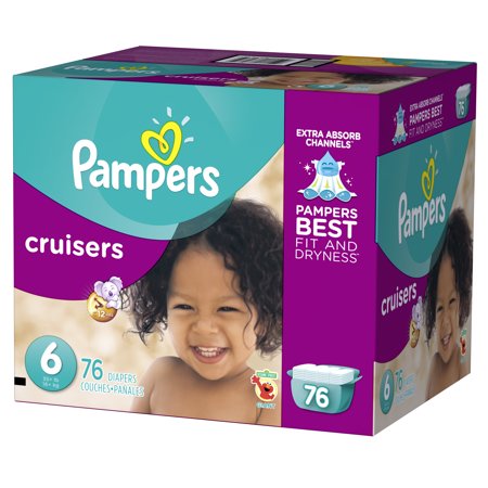 Pampers Cruisers Diapers Size 6 76 count
